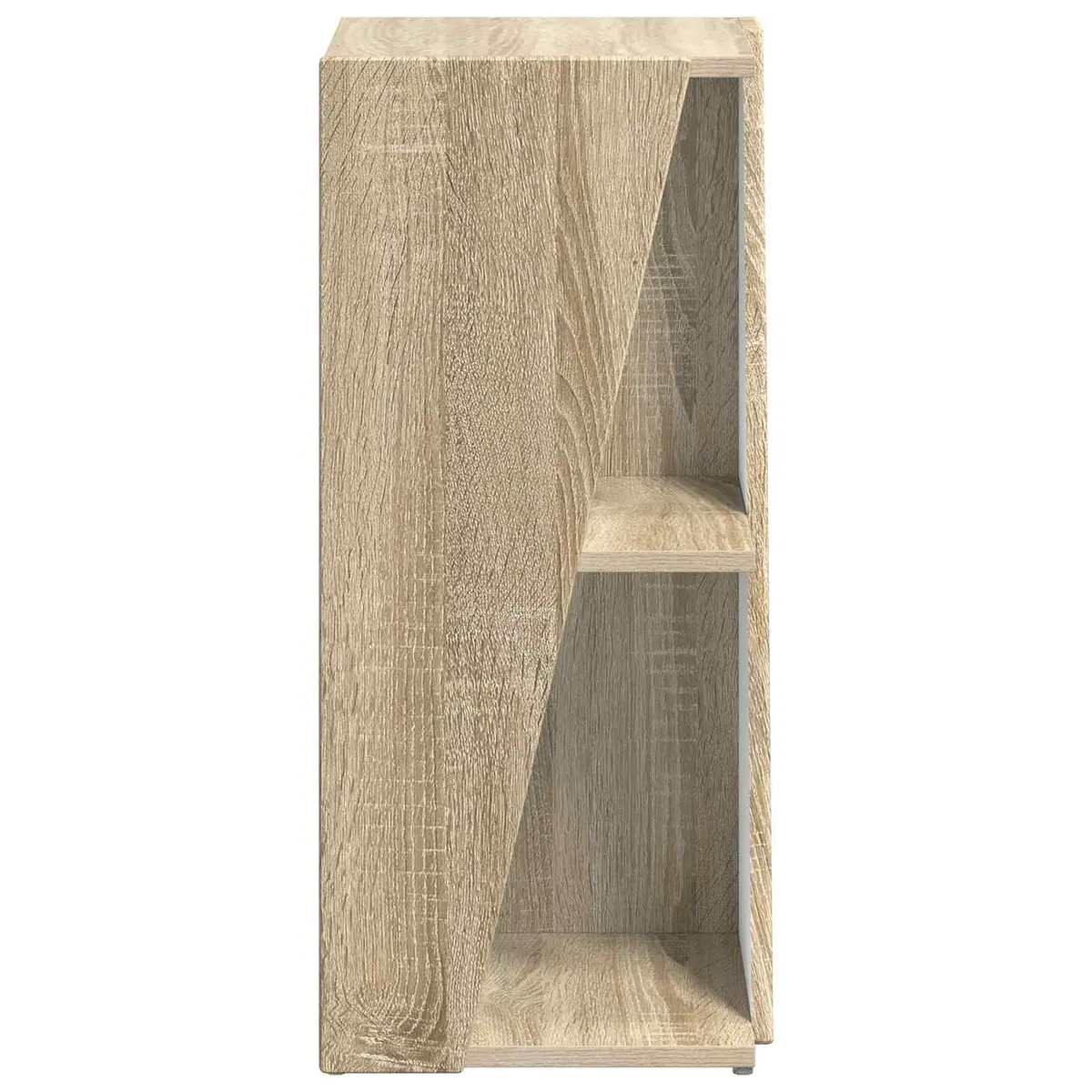 Brown Engineered Wood Side Shelf Bookcase 33x32x70.5cm