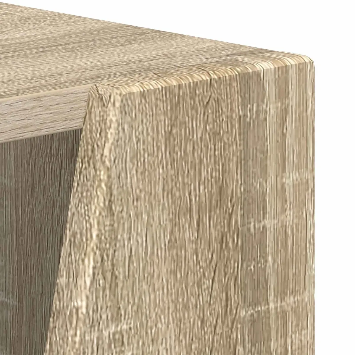 Brown Engineered Wood Side Shelf Bookcase