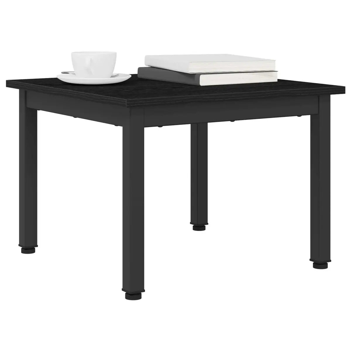 Black Oak Rectangular Coffee Table for Living Rooms