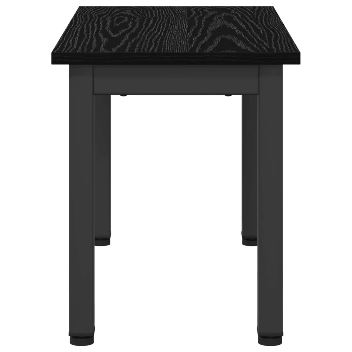 Black Rectangular Modern Coffee Table for Living Rooms