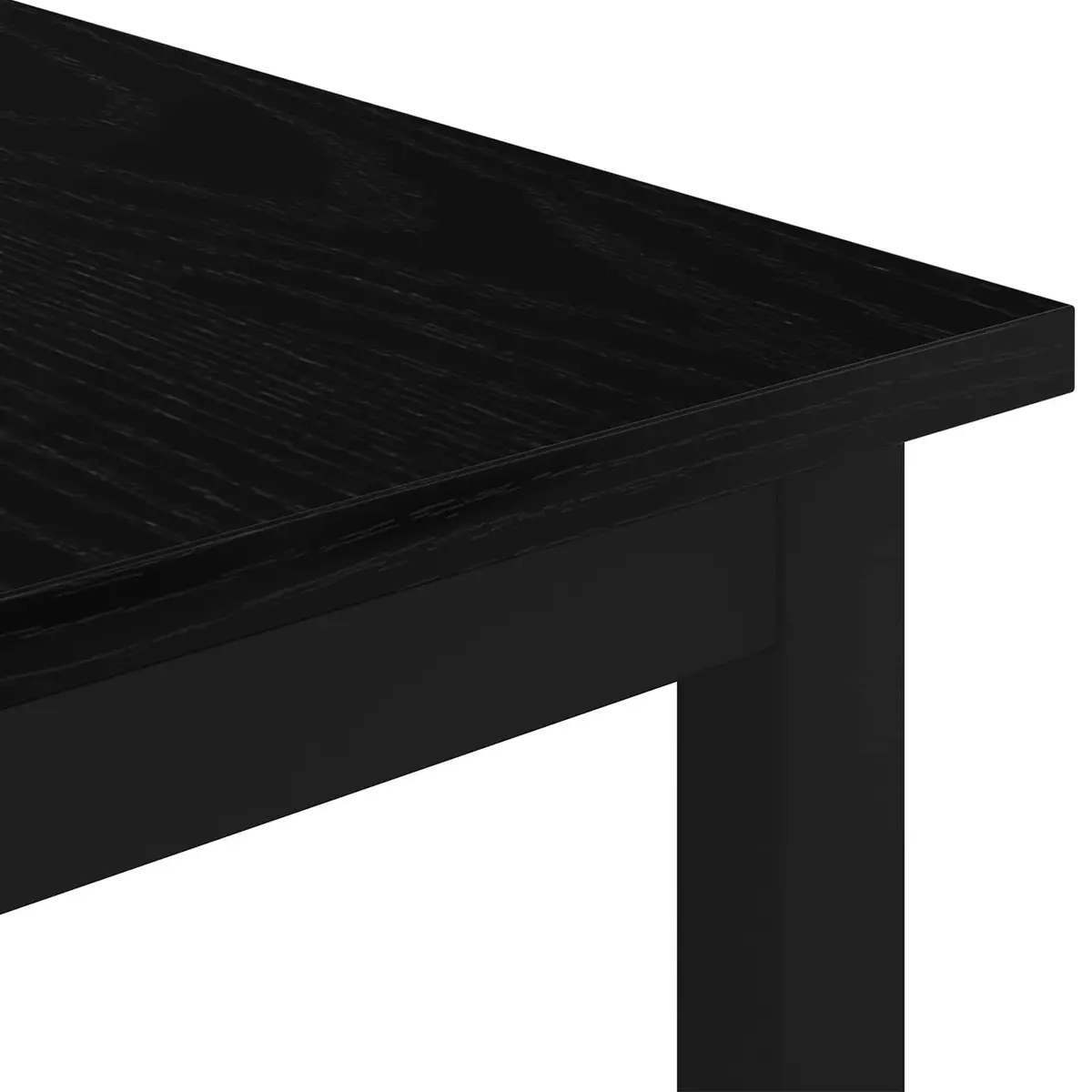 Black Rectangular Modern Coffee Table for Living Rooms