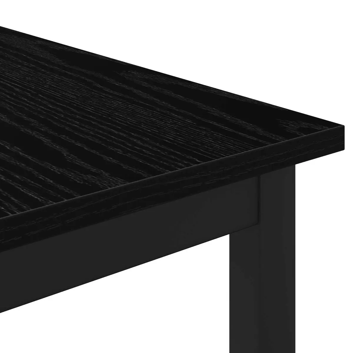 Black Rectangular Coffee Table for Living Rooms