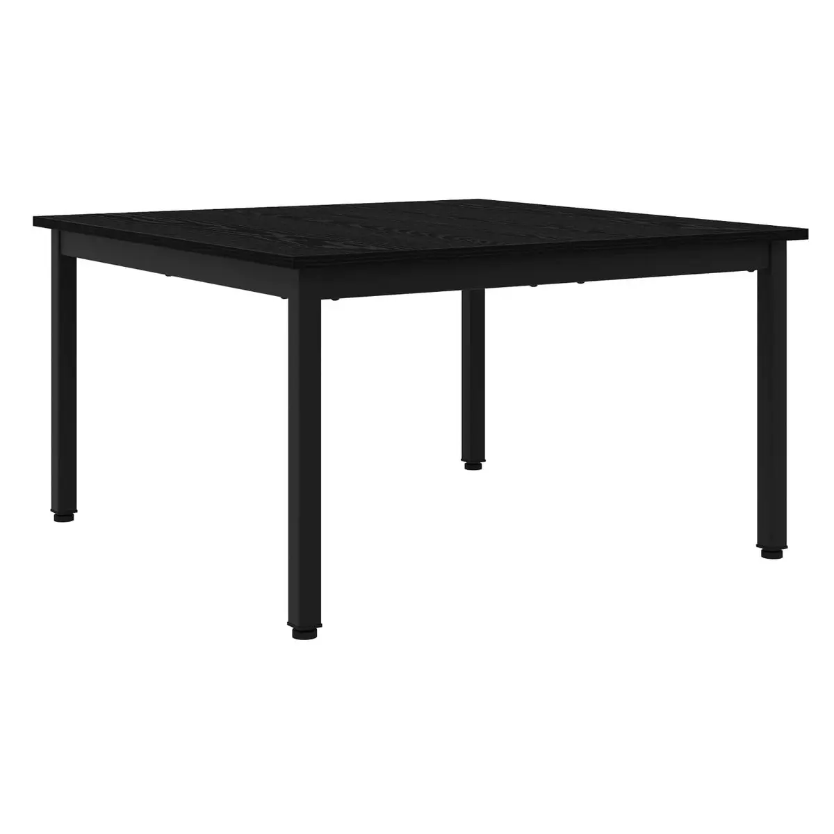 Coffee Table Black 80 x 80 x 45 cm Modern Accent Living Room Engineered Wood