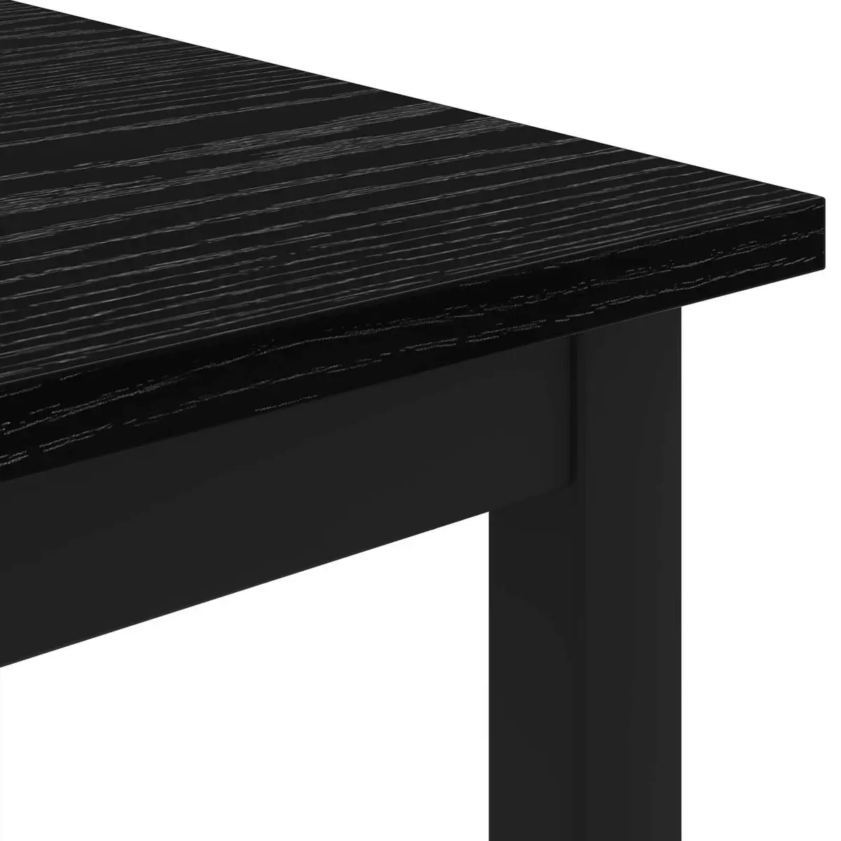 Coffee Table Black 80 x 80 x 45 cm Modern Accent Living Room Engineered Wood
