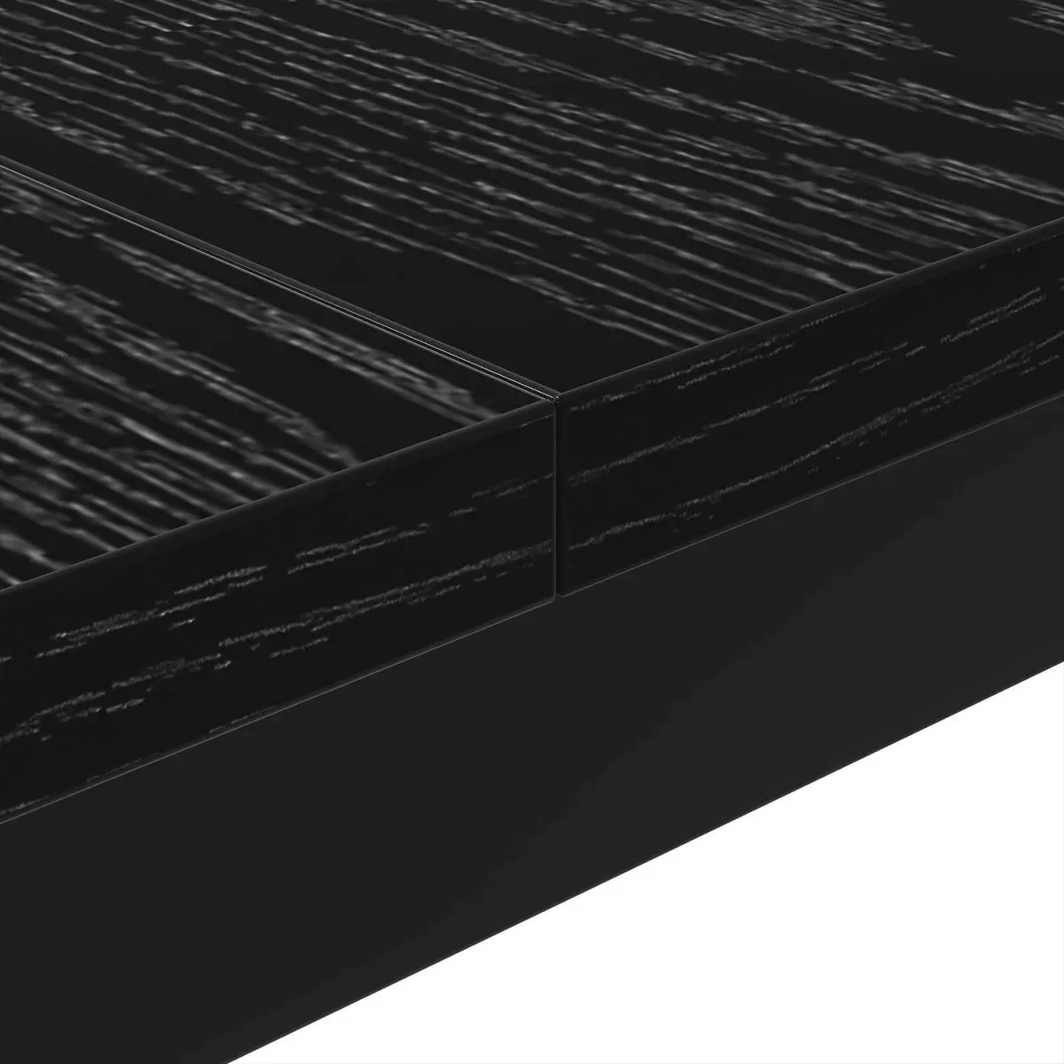 Coffee Table Black 80 x 80 x 45 cm Modern Accent Living Room Engineered Wood