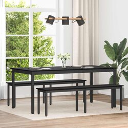 Stylish Black Dining Bench with Durable Construction