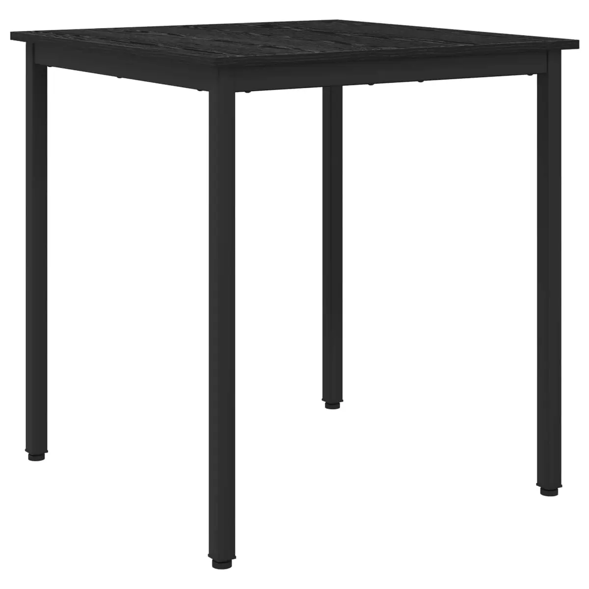 Black Metal Frame Dining Table 70x70x75cm