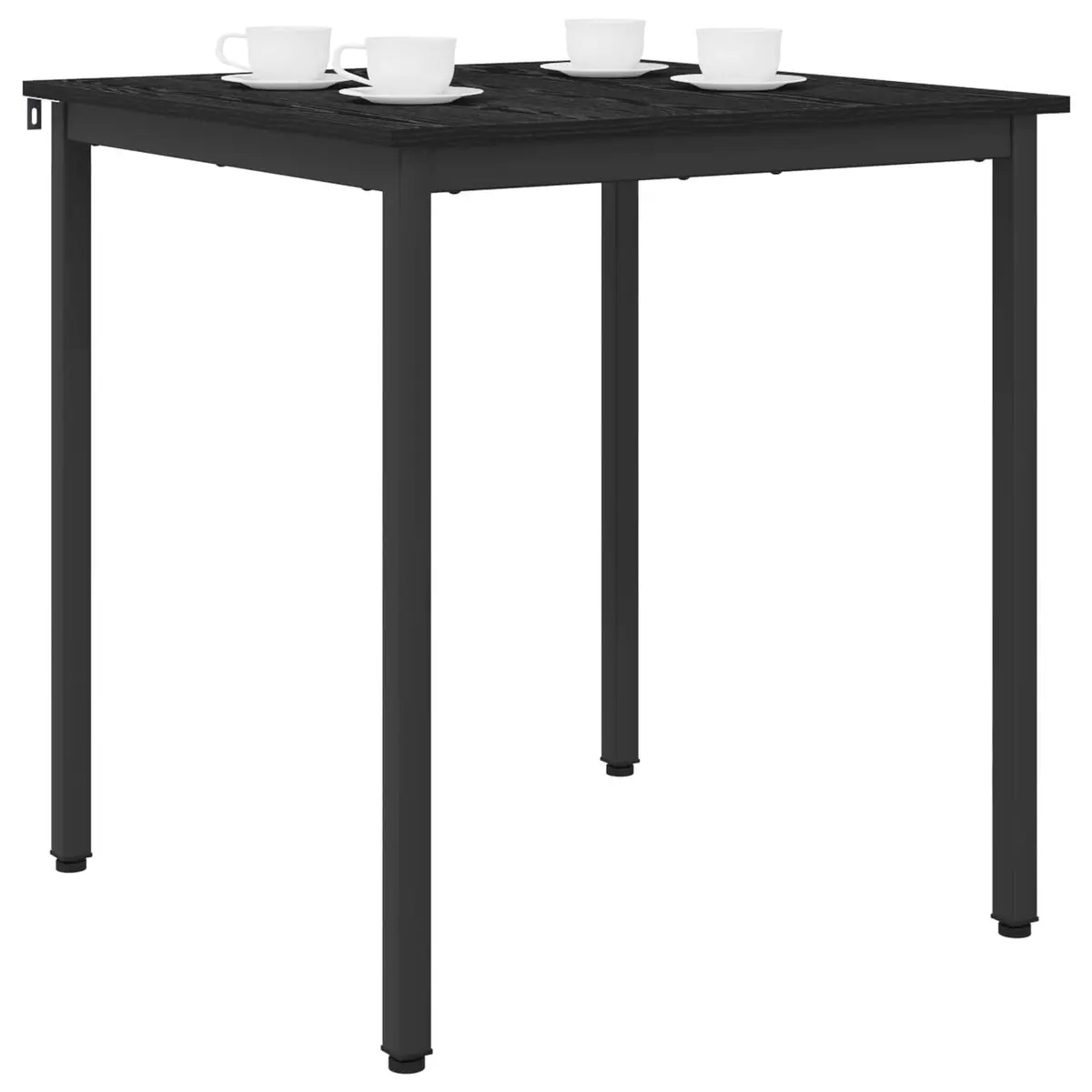 Black Metal Frame Dining Table 70x70x75cm