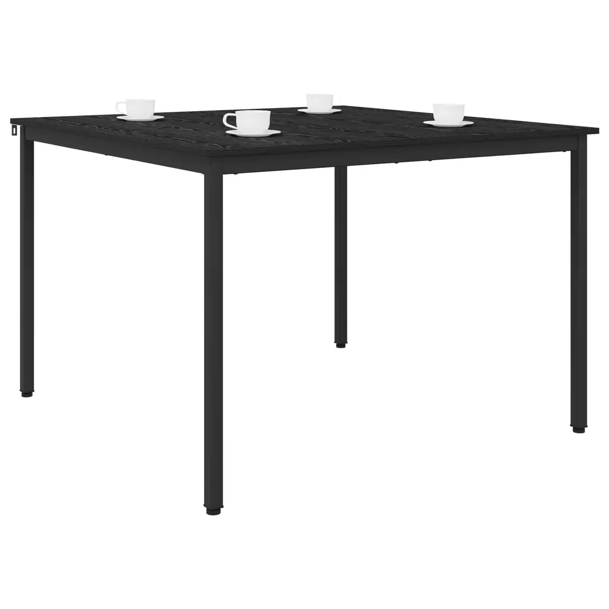 Dining Table with Engineered Wood Top 110x110x75cm