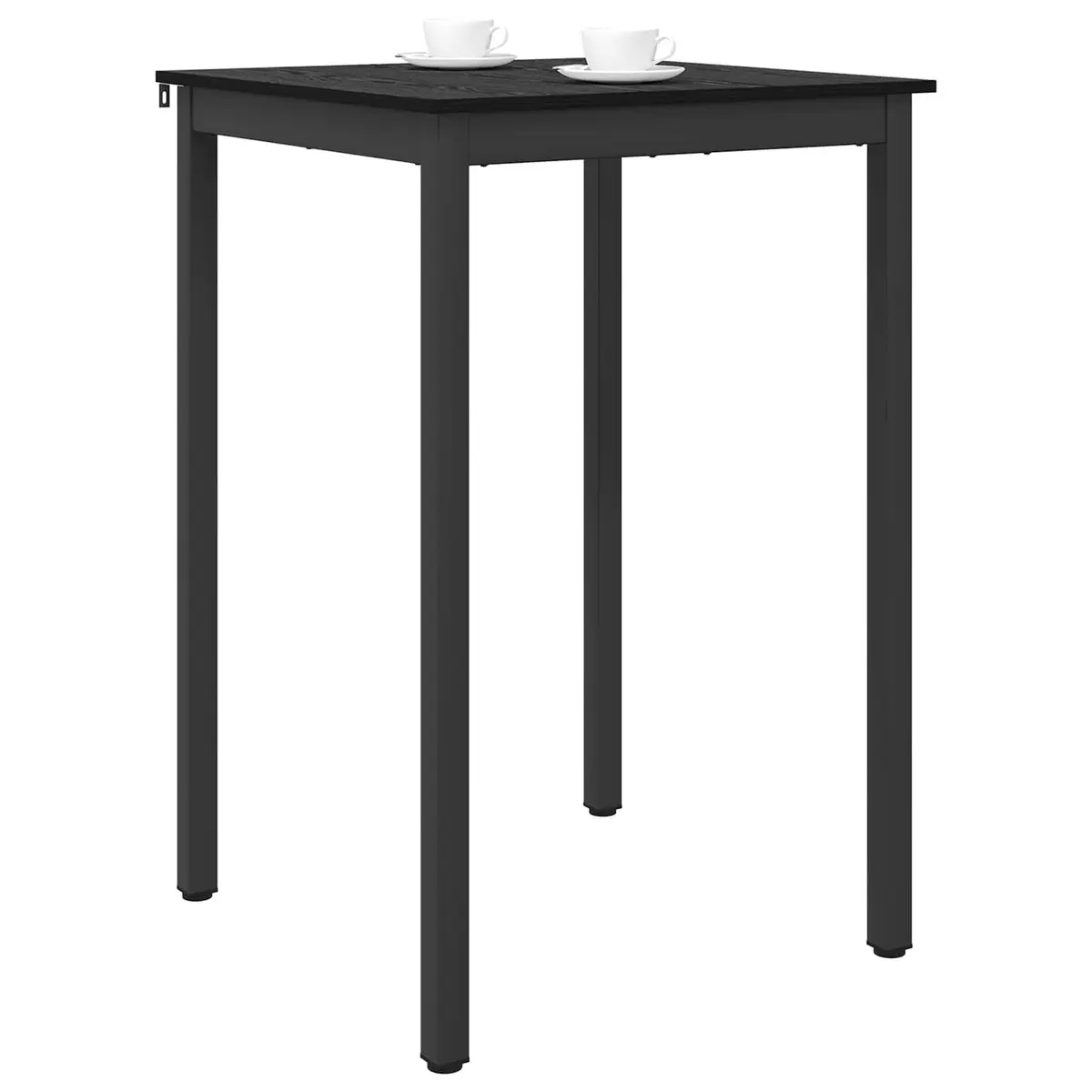 Black Rectangular Standing Bar Table for Dining
