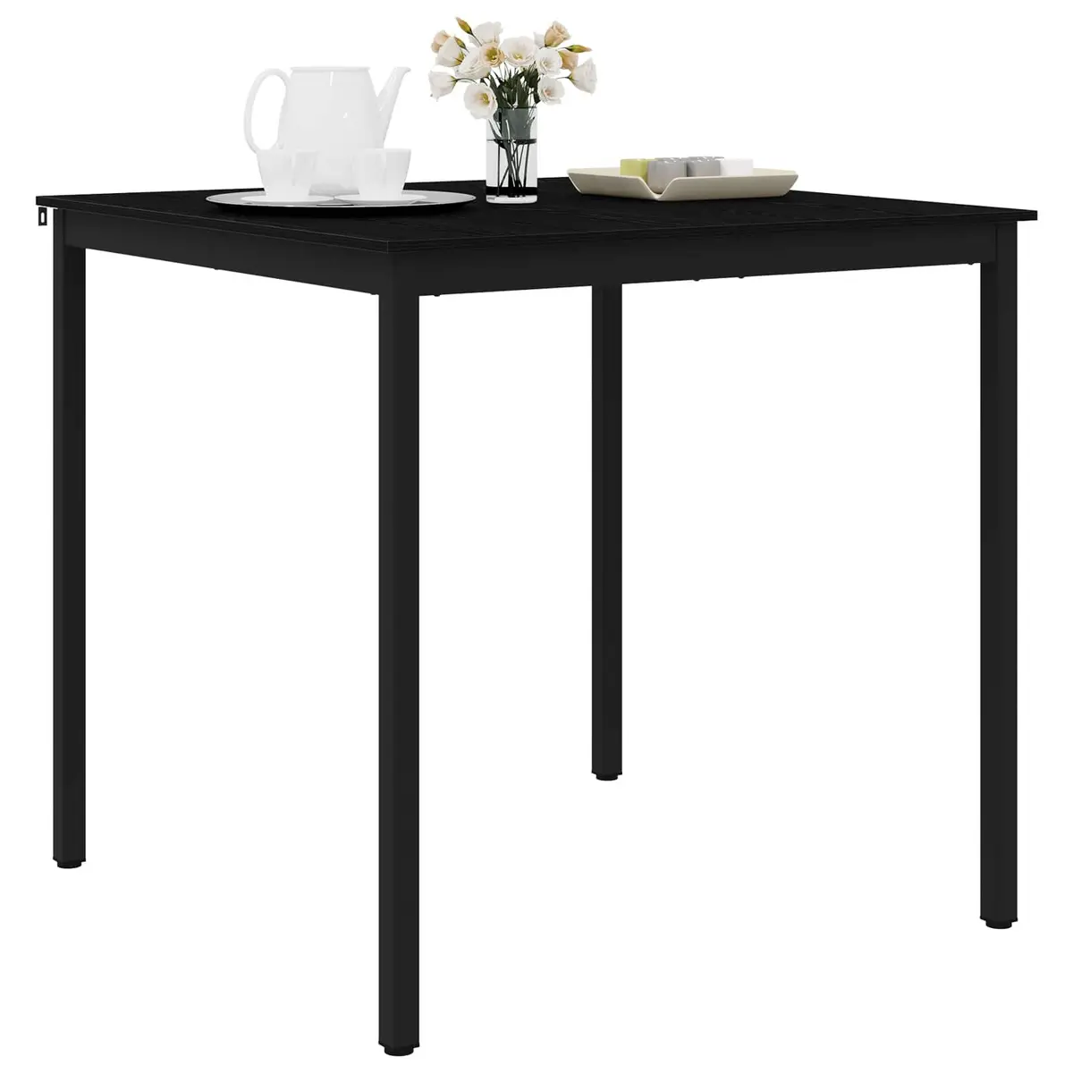 Rectangular Black Bar Table for Dining Spaces