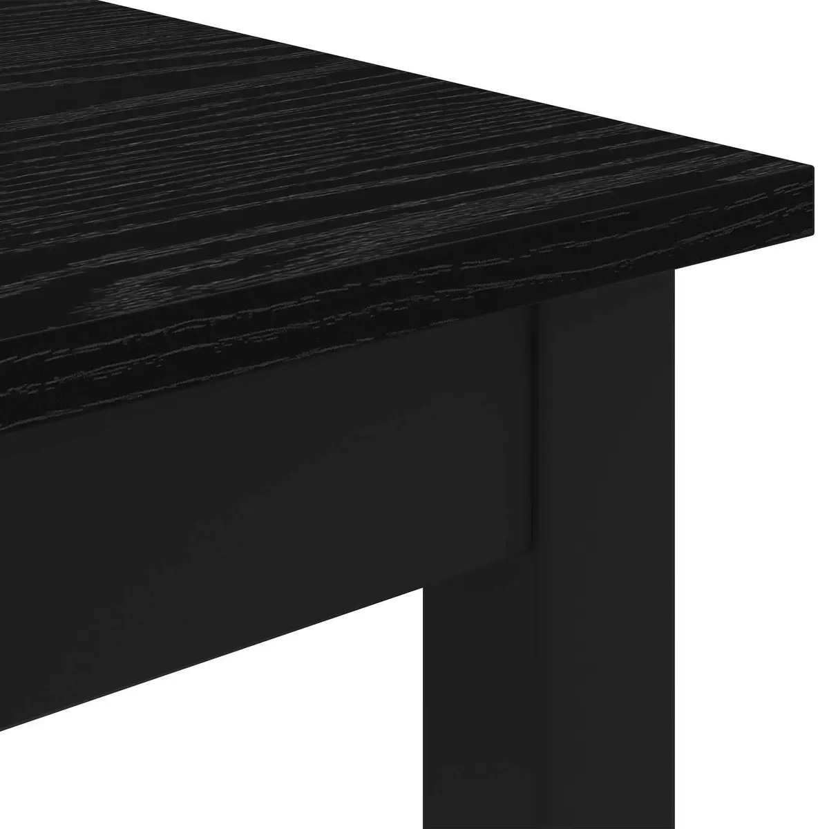Rectangular Black Bar Table for Dining Spaces