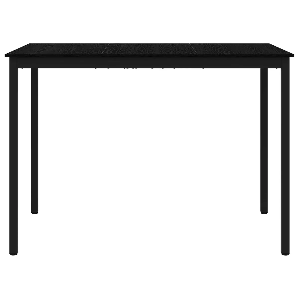 Black Engineered Wood Standing Bar Table Rectangular Kitchen Dining Modern