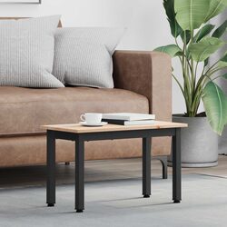 Sturdy Modern Coffee Table with Solid Pine Wood Top