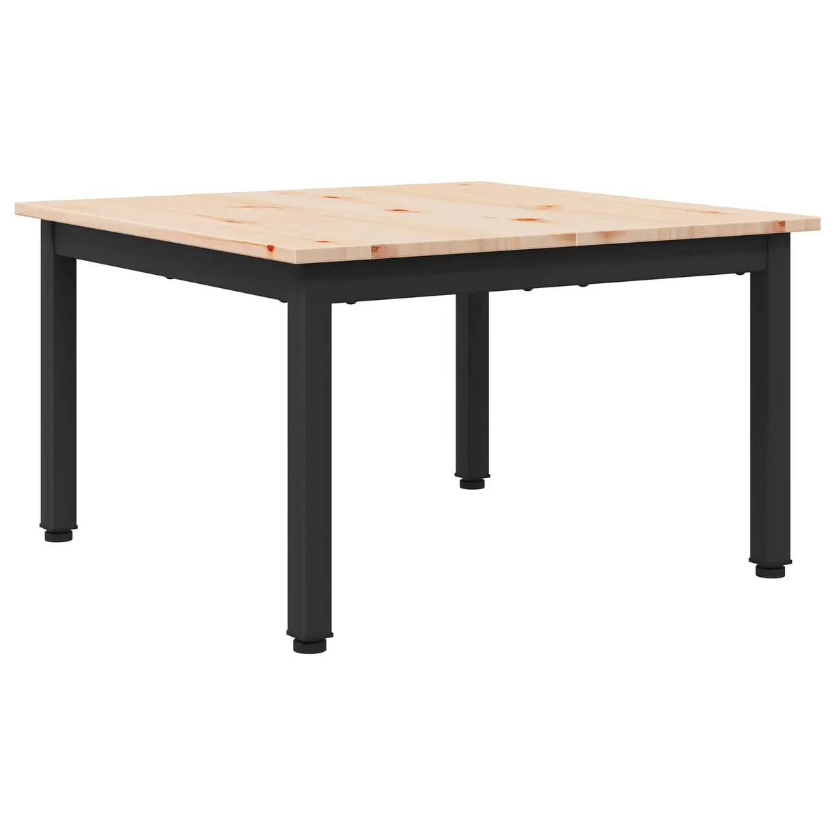 Coffee Table Solid Pine Wood Brown 60 x 60 x 36 cm Square