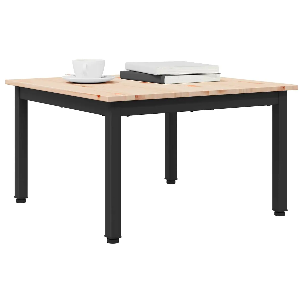 Coffee Table Solid Pine Wood Brown 60 x 60 x 36 cm Square