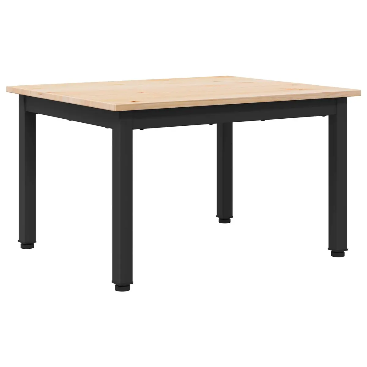 Square Coffee Table with Natural Wood Top