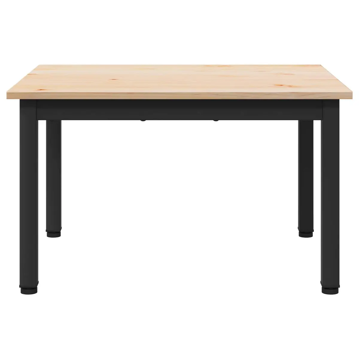 Square Coffee Table with Natural Wood Top
