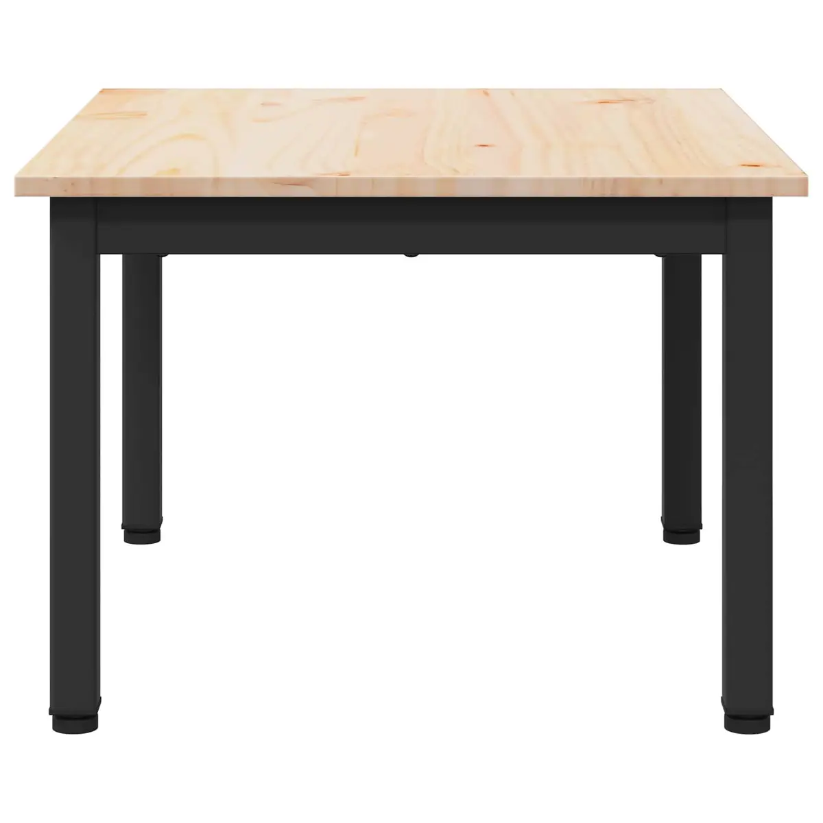 Square Coffee Table with Natural Wood Top