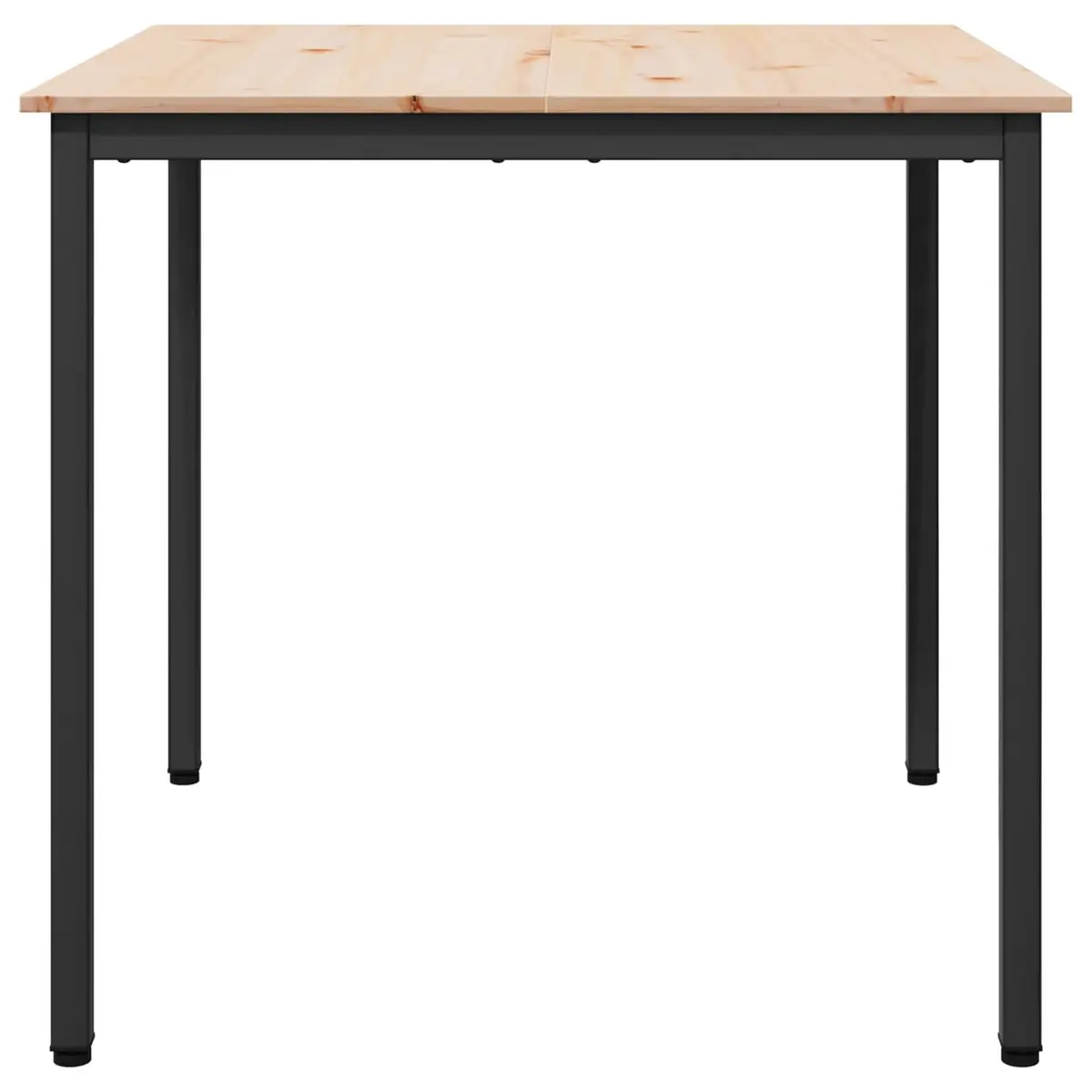 Dining Table Square 80x80x75cm Natural Wood Kitchen Furniture Modern Design