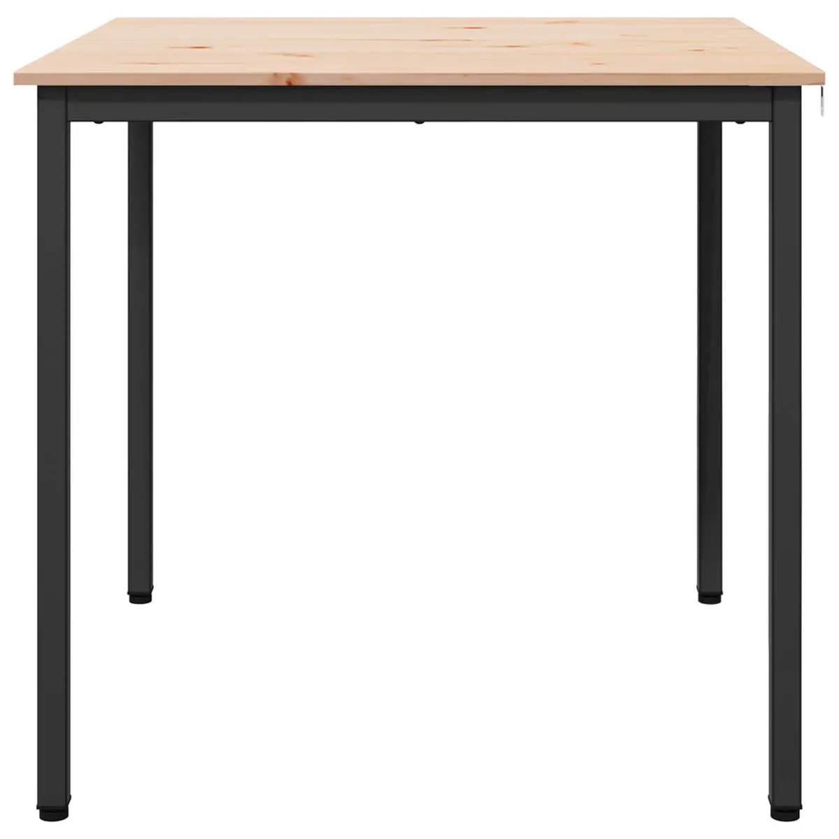 Dining Table Square 80x80x75cm Natural Wood Kitchen Furniture Modern Design