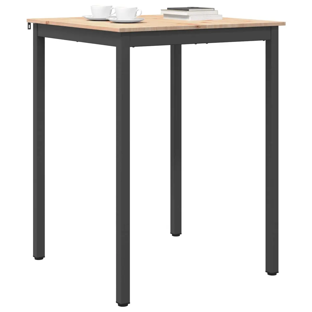Industrial Style Bar Table 80x80x105cm in Solid Pine