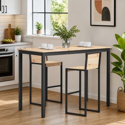 Solid Pine Wood Bar Table for Modern Dining Spaces
