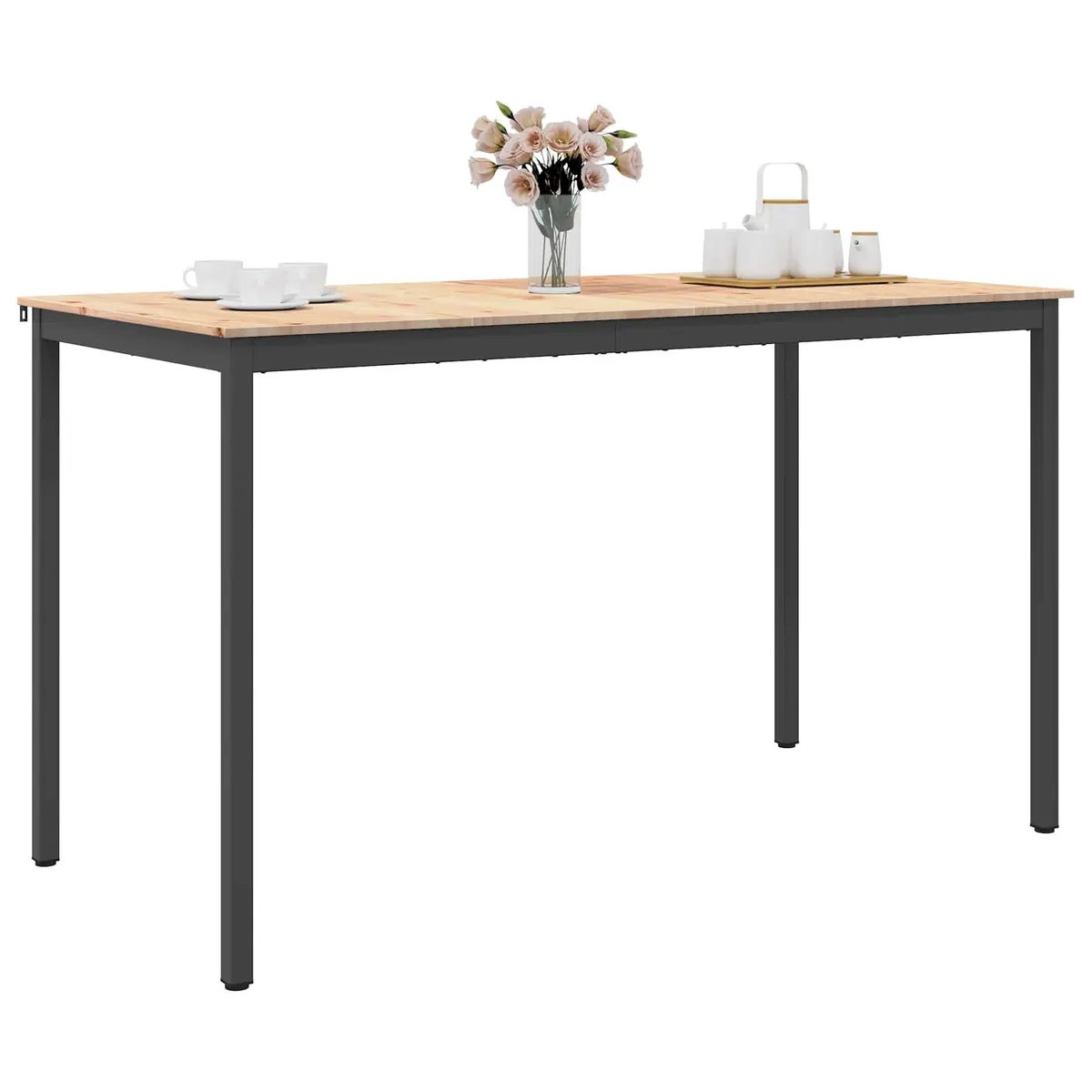Solid Pine Wood Bar Table for Kitchen and Dining Room