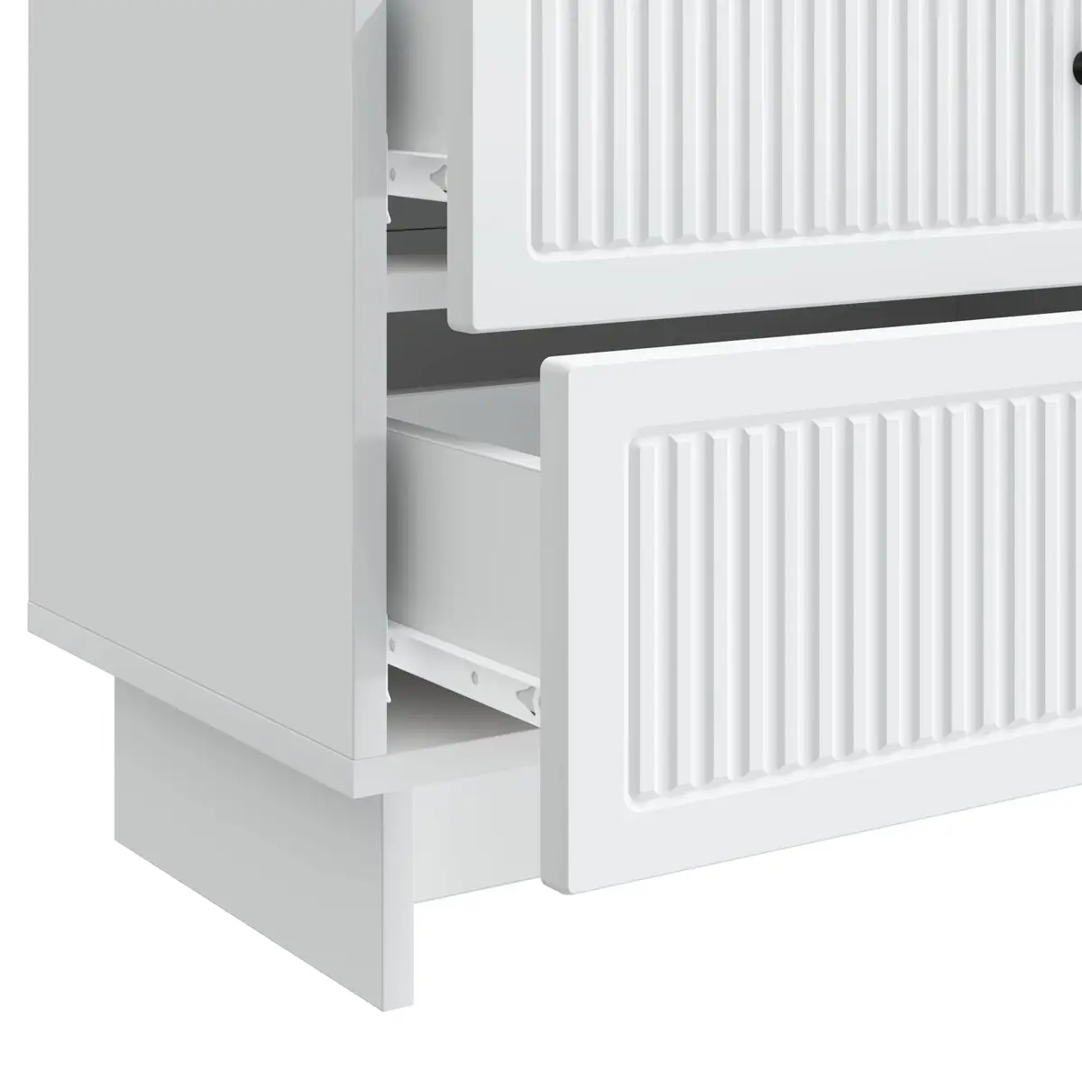 Bedside Cabinet White Modern Storage Table Nightstand Bedroom Furniture