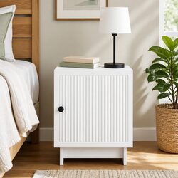 Stylish White Bedside Cabinet for Modern Storage