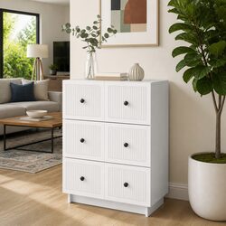 Durable White Drawer Cabinet for Modern Storage