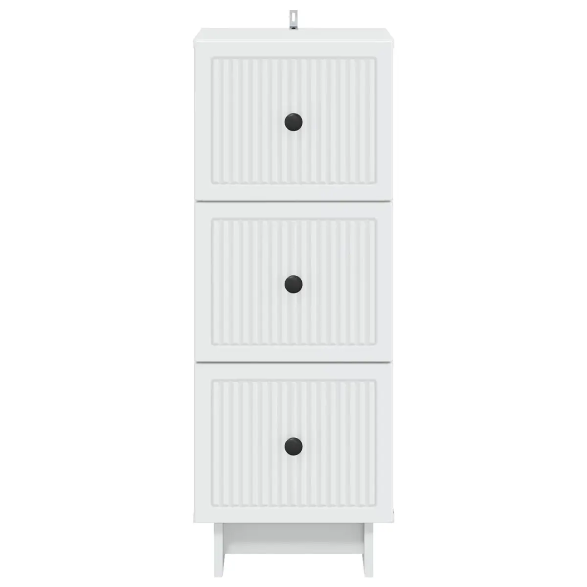 Drawer Cabinet White Storage Furniture Engineered Wood 33 x 34.5 x 90 cm