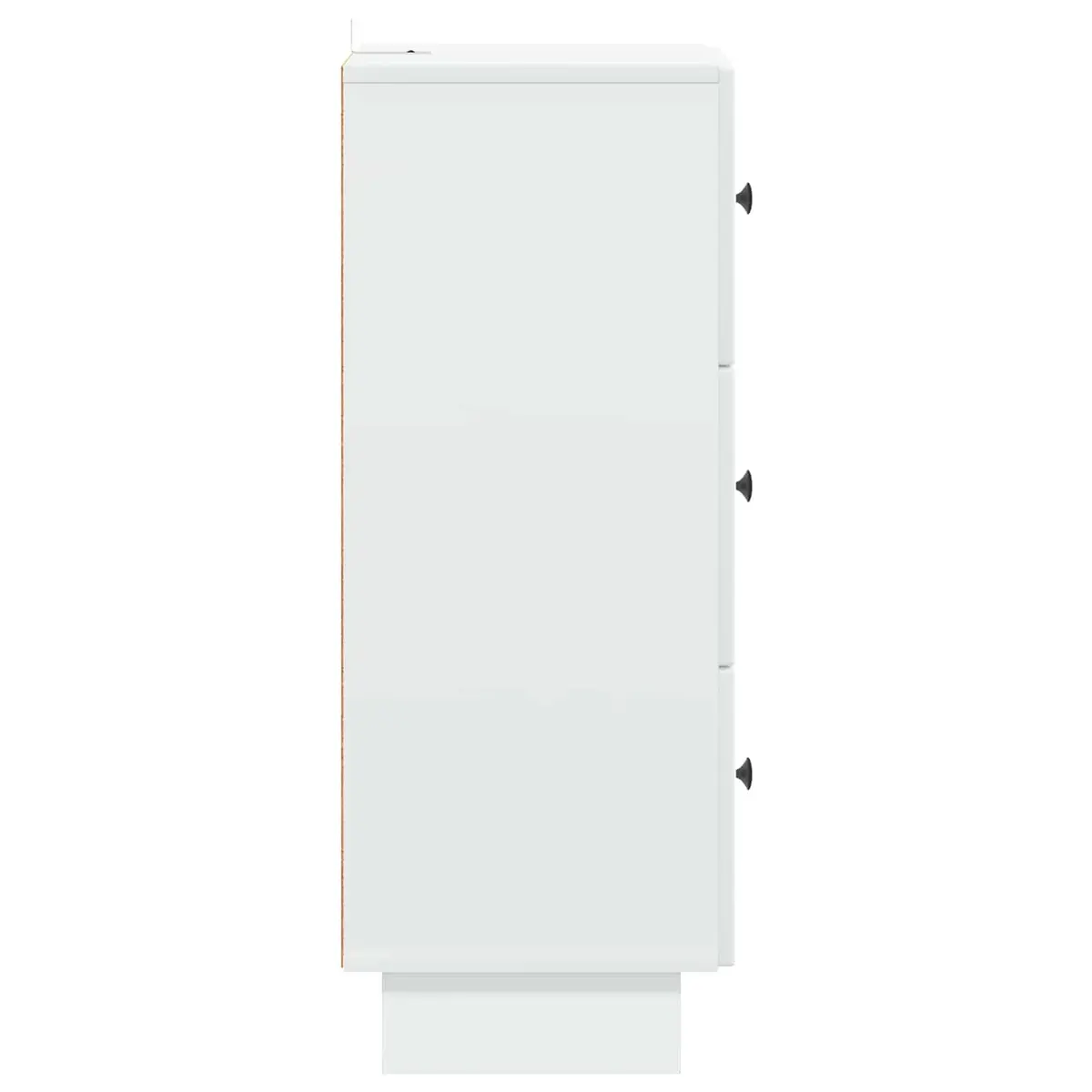 Drawer Cabinet White Storage Furniture Engineered Wood 33 x 34.5 x 90 cm