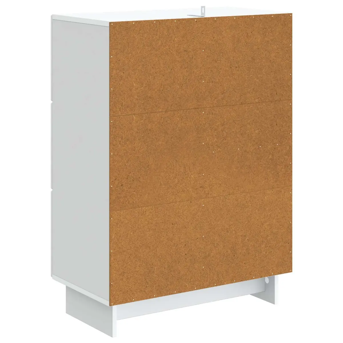 Engineered Wood White Sideboard Storage Cabinet