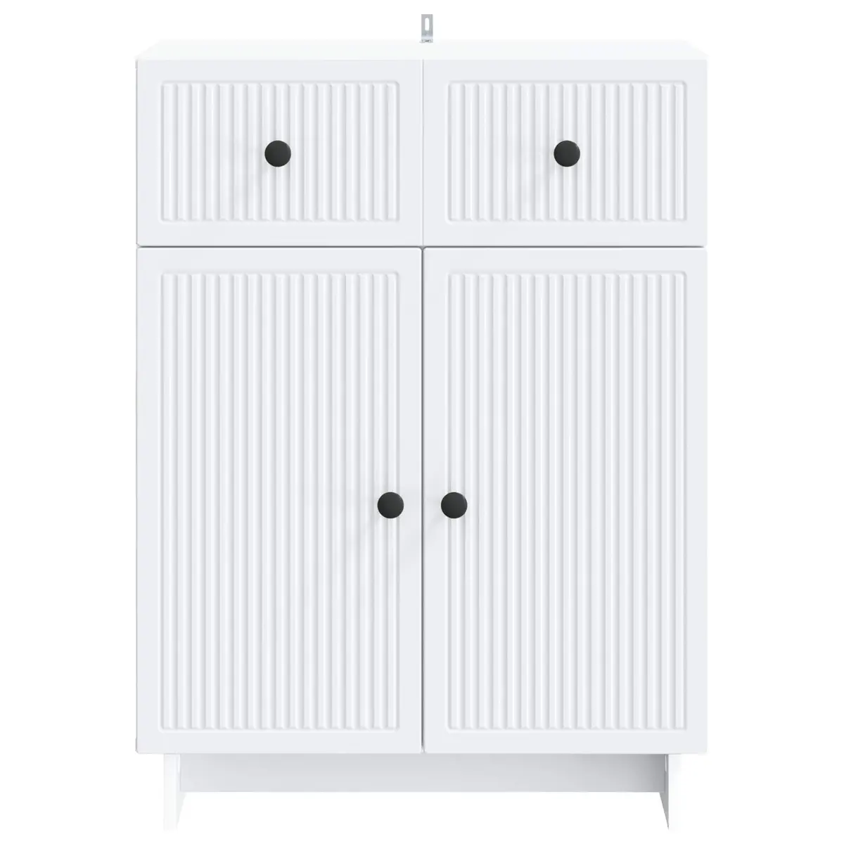 Sideboard Engineered Wood 66x34.5x90cm White Storage Cabinet Furniture