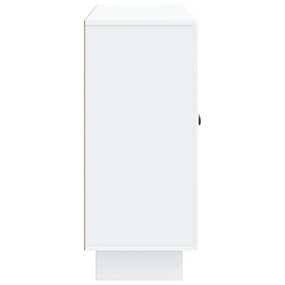White Engineered Wood Sideboard Storage Cabinet