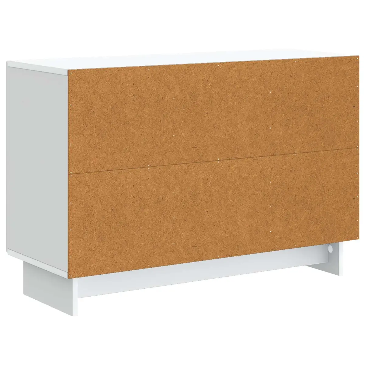 White Storage Sideboard with Drawers and Shelves