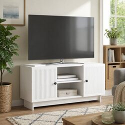 Stylish White TV Cabinet for Modern Living Rooms