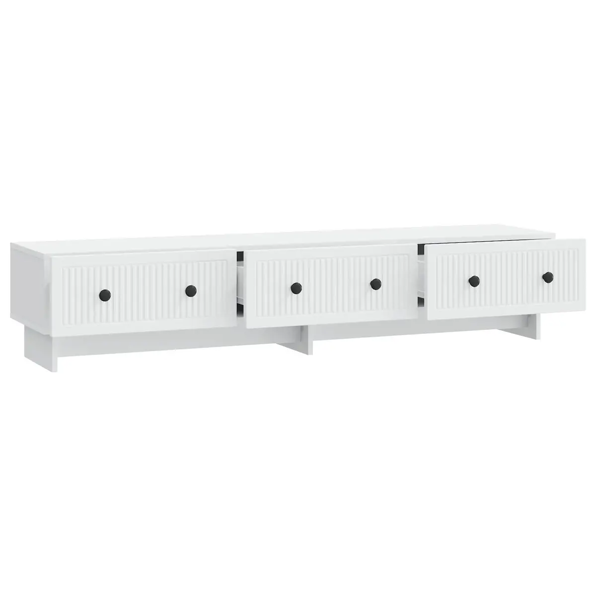 White TV Cabinet with Drawer 147 x 34.5 x 30 cm
