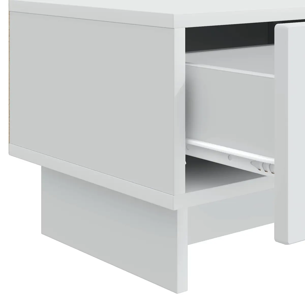 White TV Cabinet with Drawer 147 x 34.5 x 30 cm