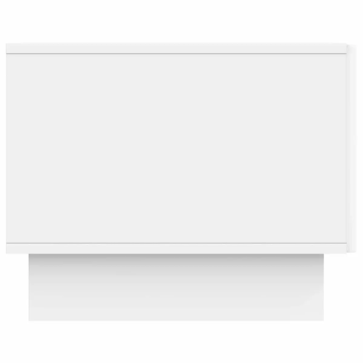 Coffee Table with Drawer White Stripe Border Modern Living Room Accent Furniture