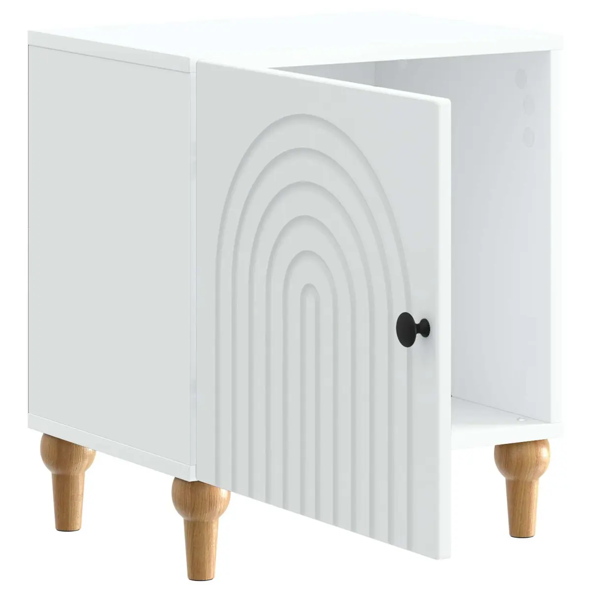 White Bedside Cabinet 43 x 34.5 x 50 cm