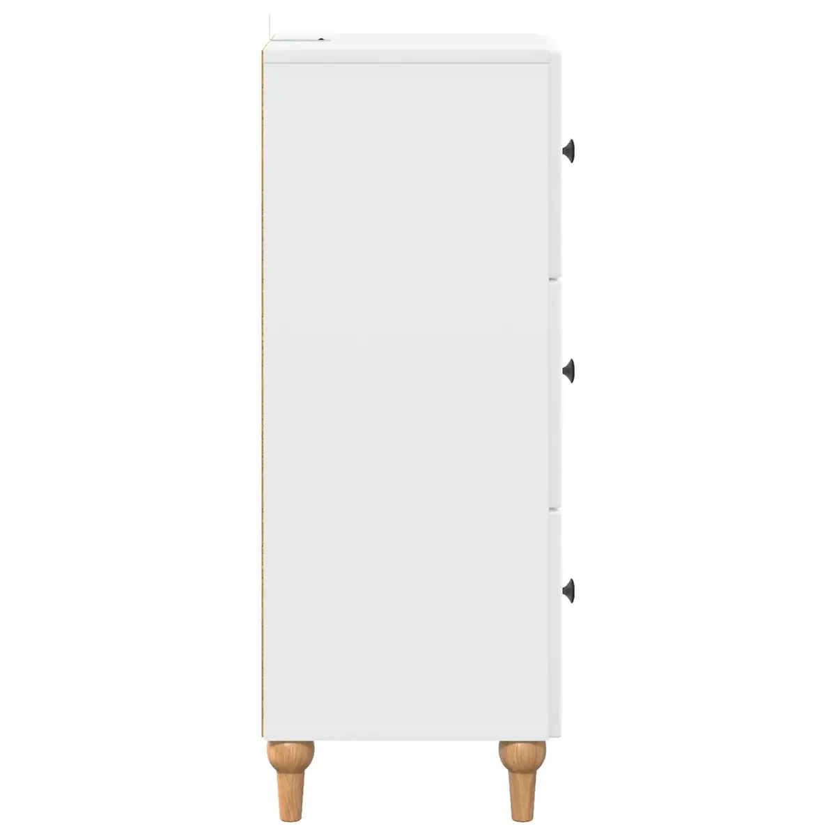 Drawer Storage Cabinet Engineered Wood 33 x 34.5 x 90 cm White