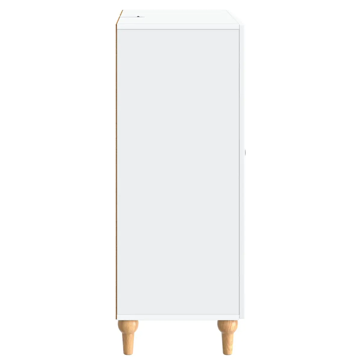 White Sideboard Storage Cabinet 66 x 34.5 x 90 cm