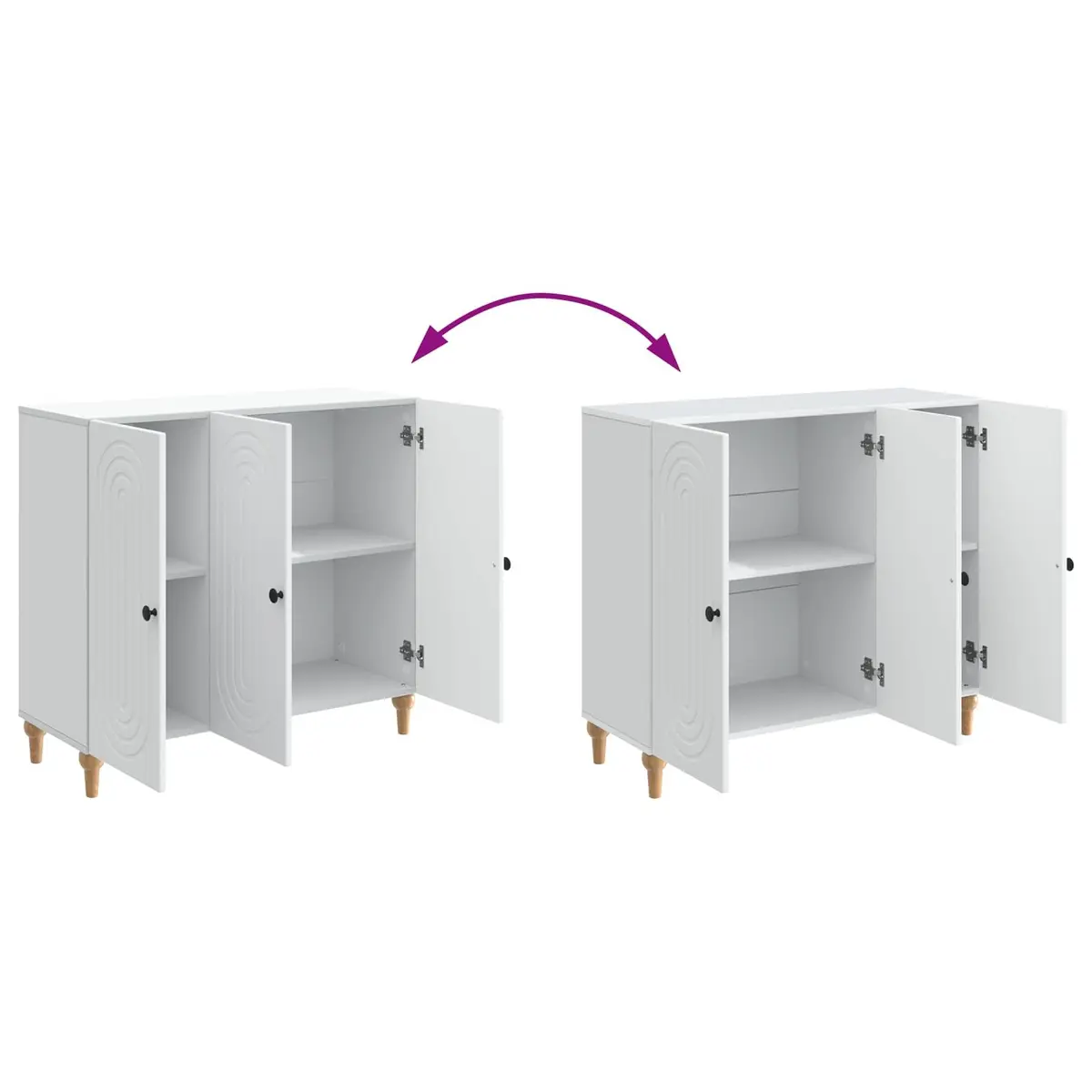 White Sideboard Cabinet for Home Storage