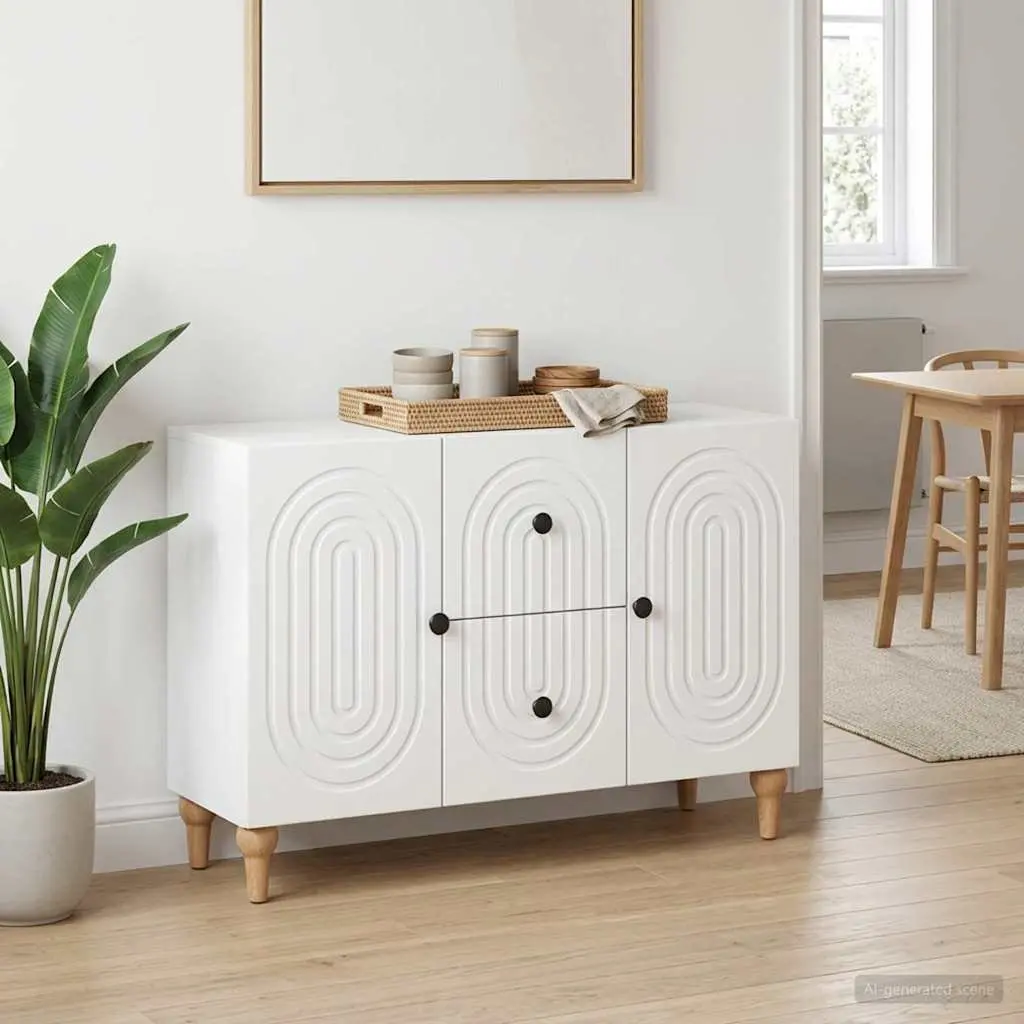 TV Cabinet Engineered Wood 89 x 34.5 x 60 cm White