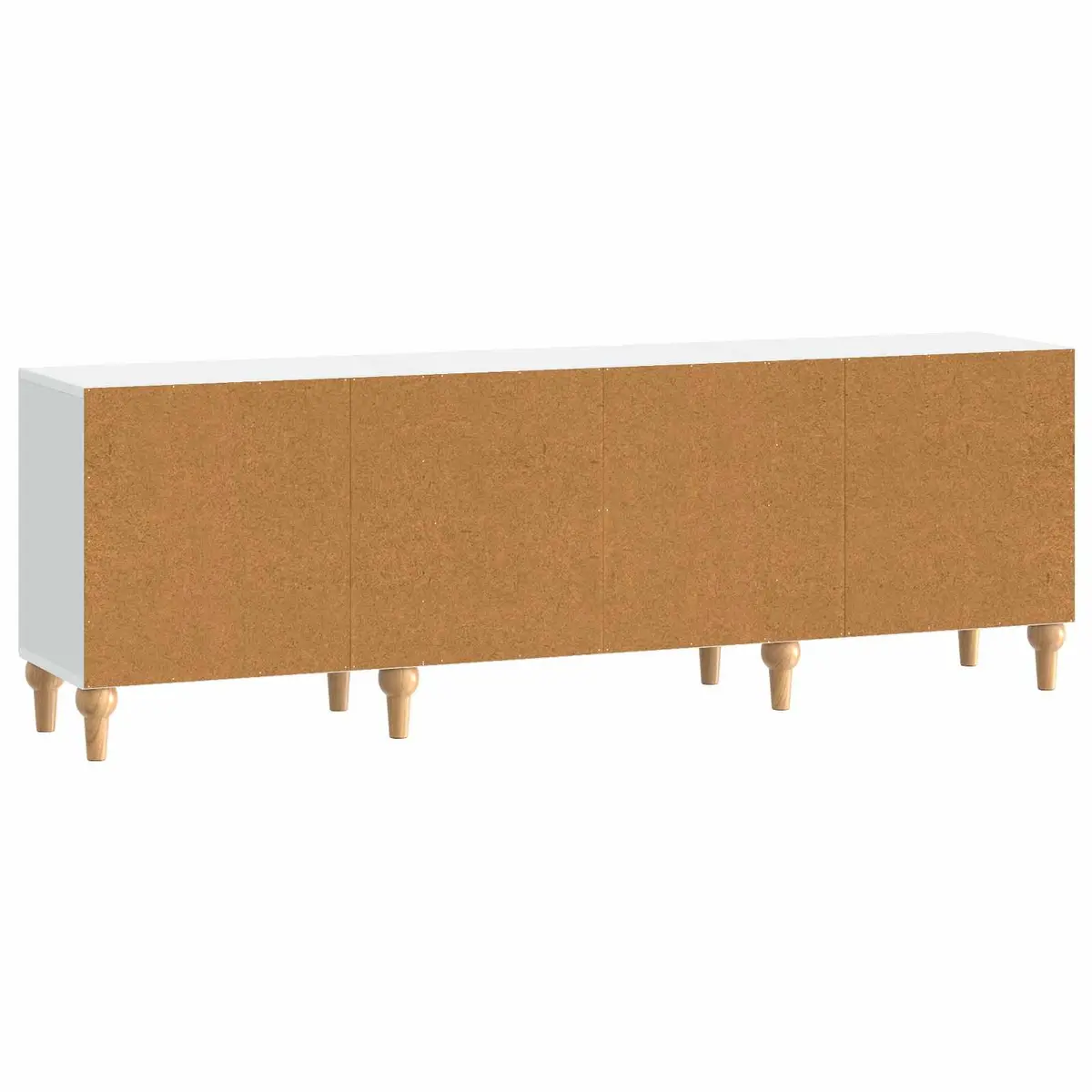 TV Cabinet White Modern Storage Unit Living Room Furniture Engineered Wood