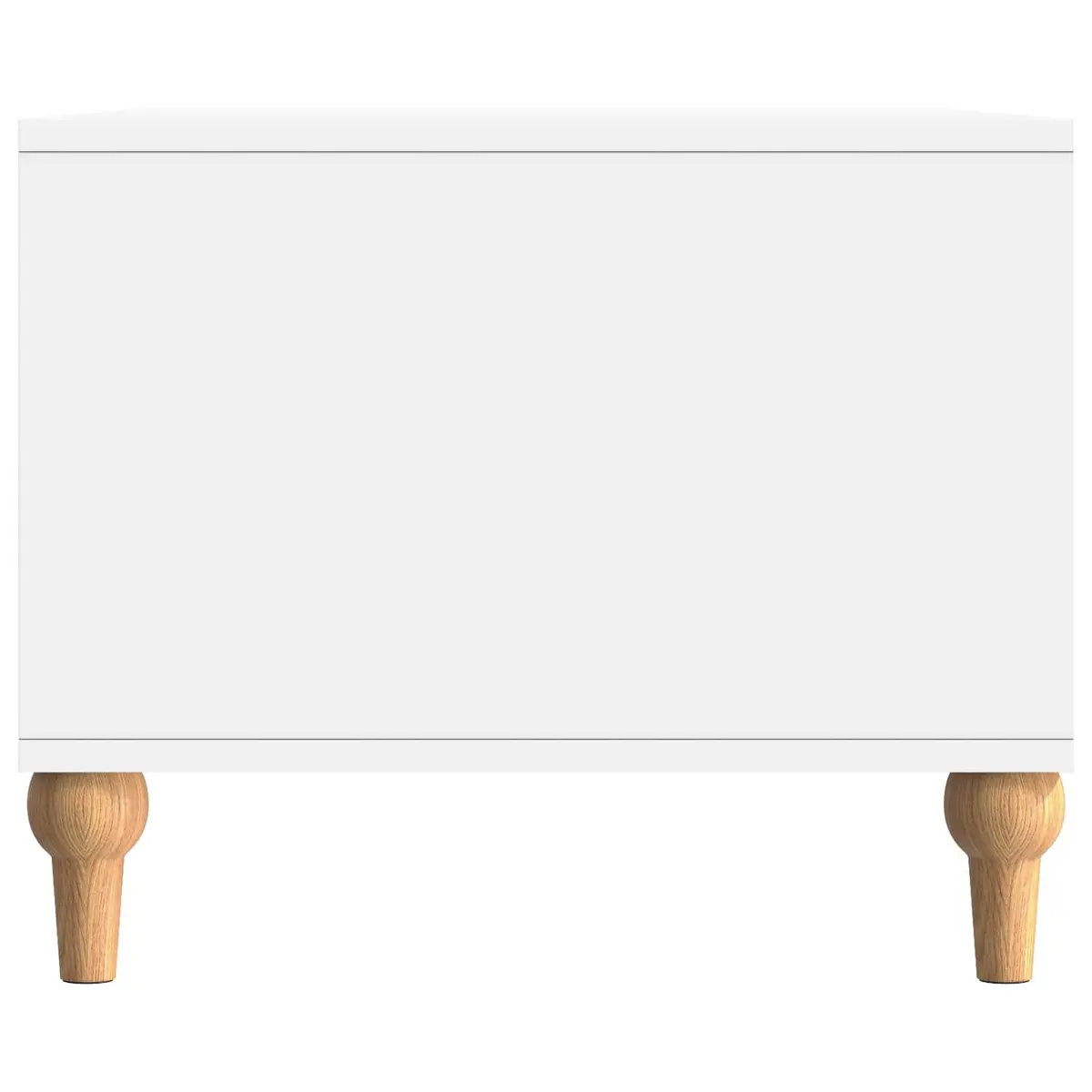White Coffee Table with Storage, 90 x 50 x 40 cm