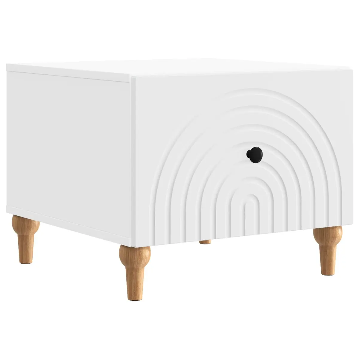 Coffee Table with Drawer in White