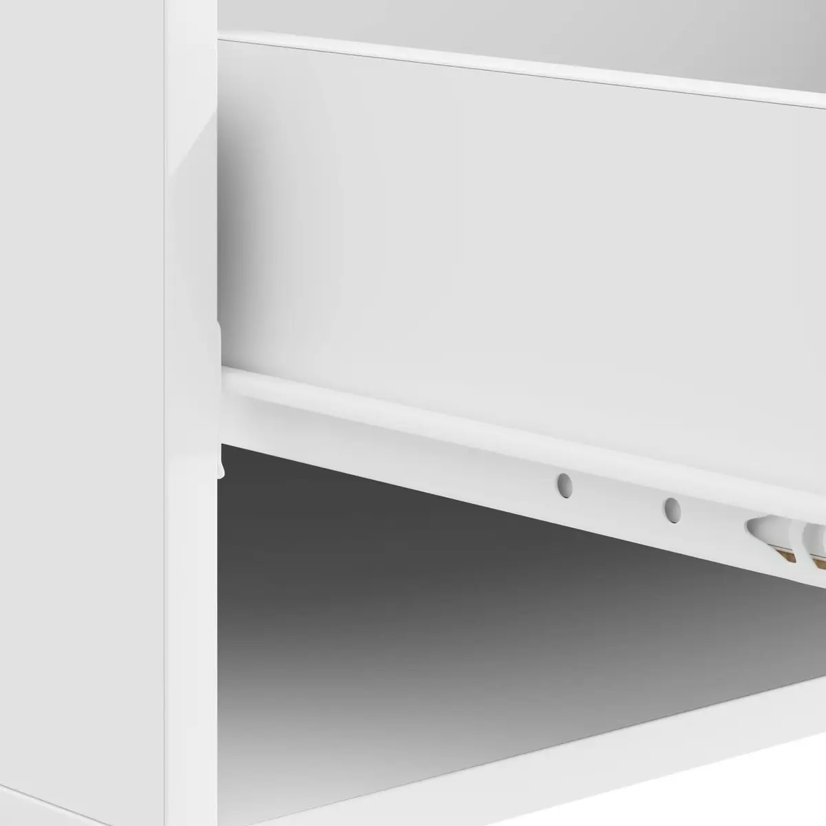 Coffee Table with Drawer in White